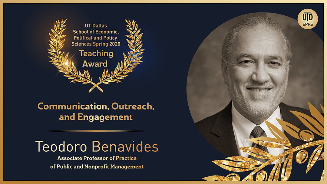communications outreach and engagement award teodoro benavides
