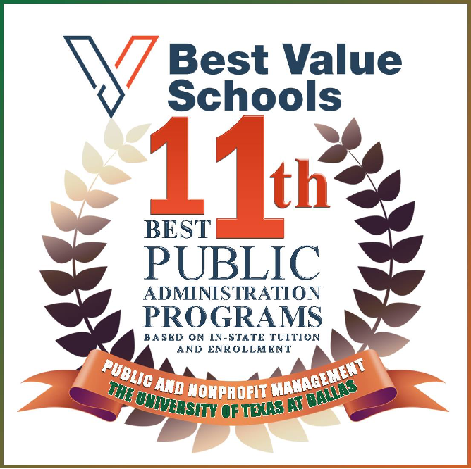 Best Values Schools 11th best public and nonprofit management program