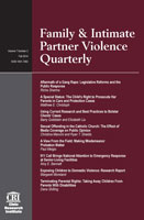 Cover of Family & Intimate Partner Violence Quarterly.
